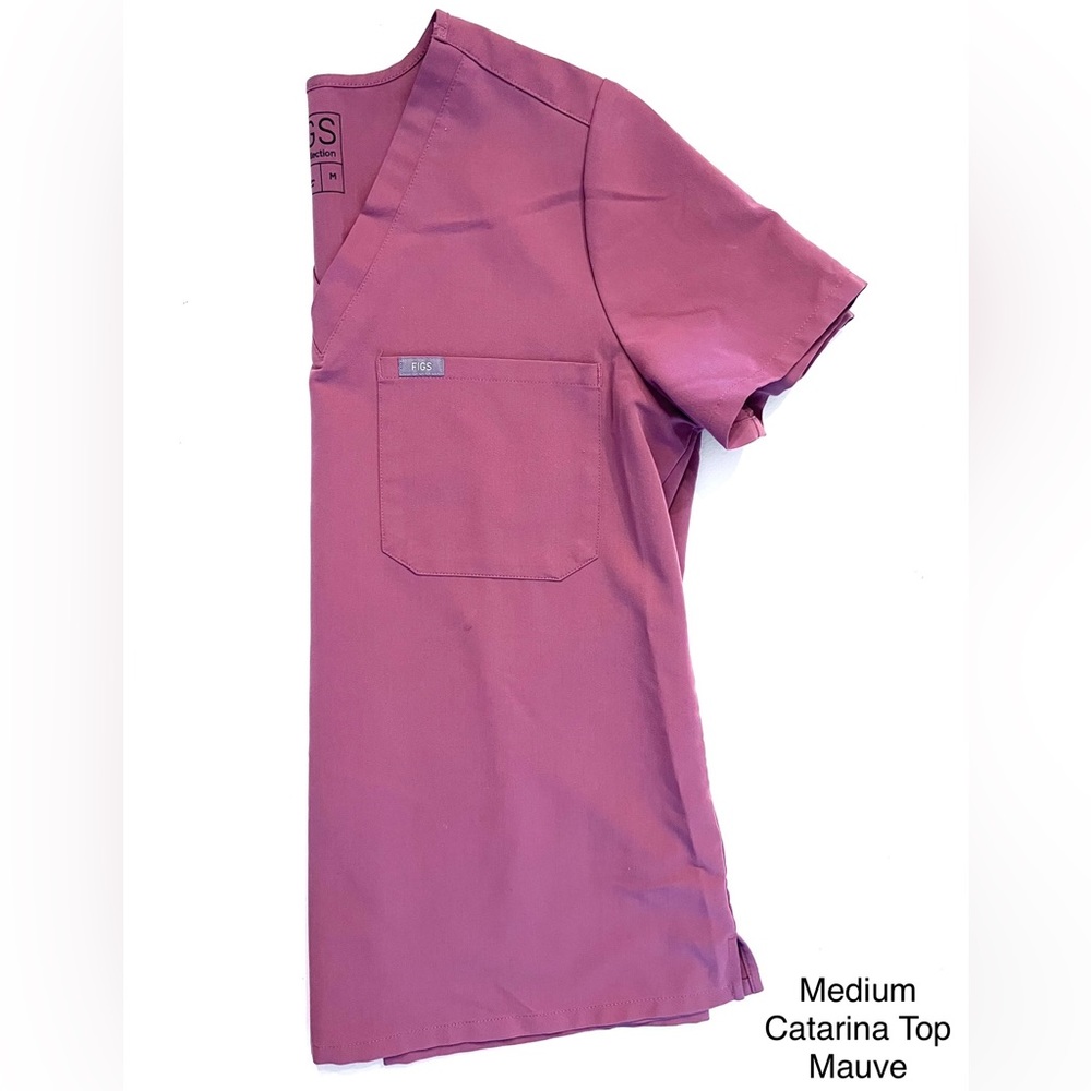 Figs Catarina Top, Size Medium, Mauve